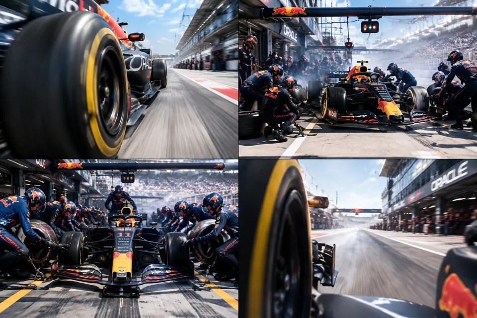 F1 换胎 4 镜头(Multi-Shot)的分镜预览